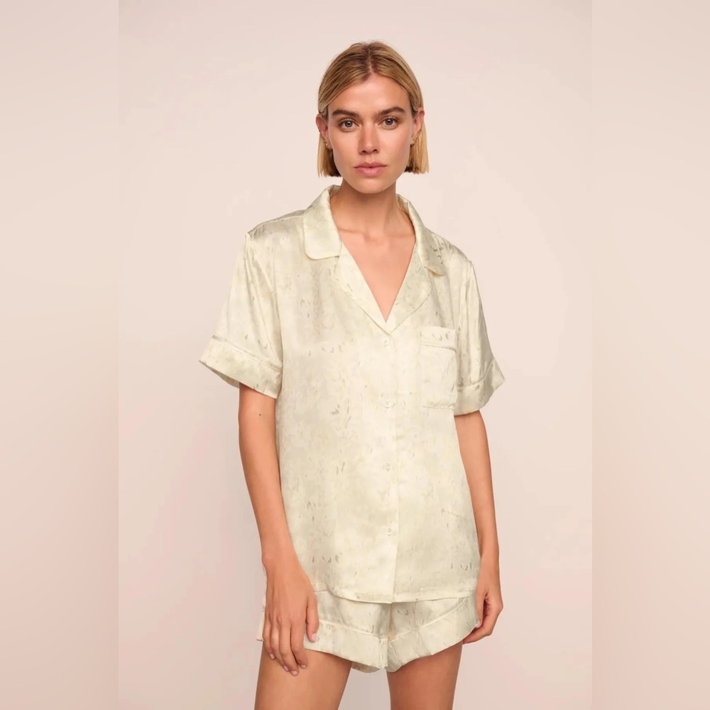 EBERJEY INEZ PRINTED SHORT PJ SET